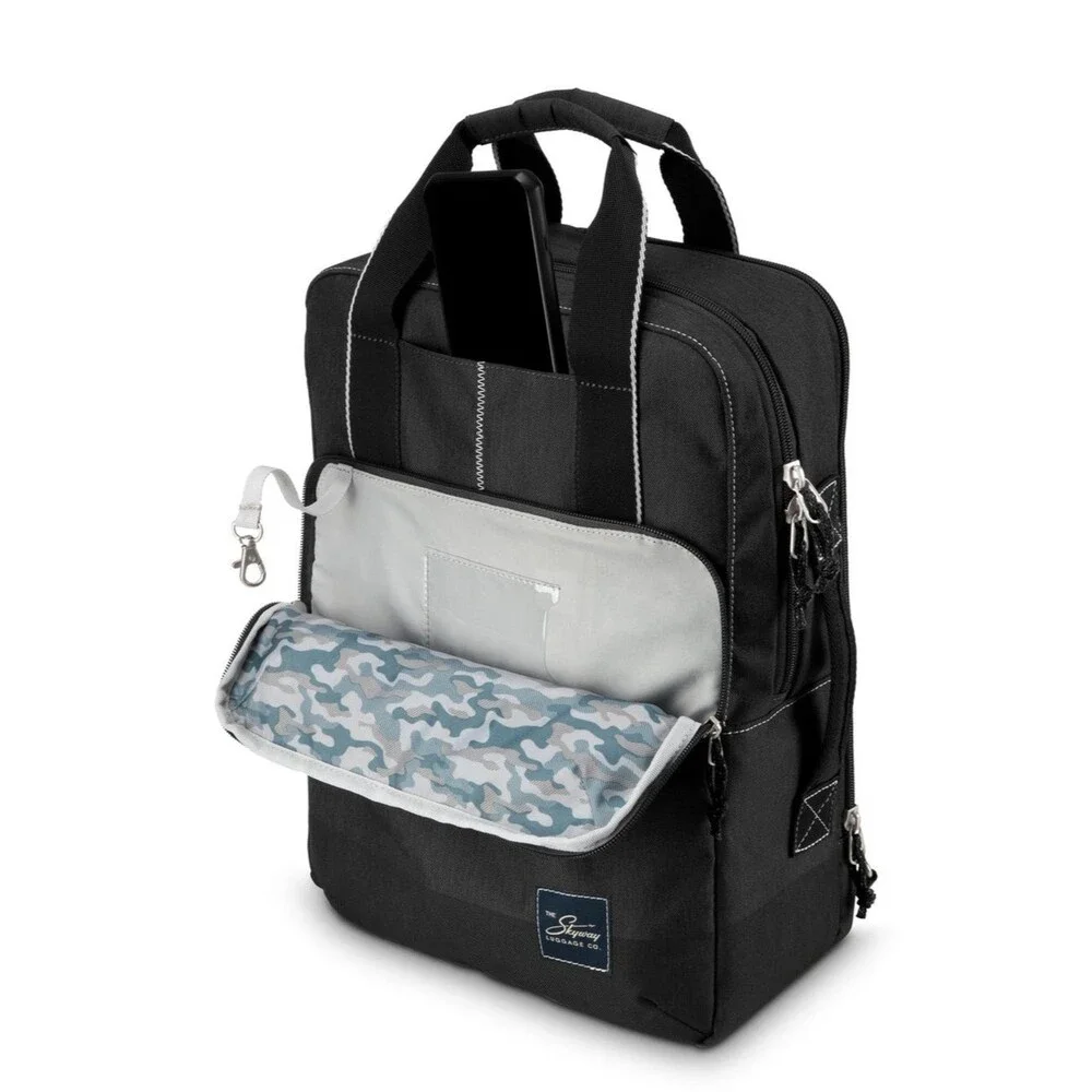 Skyway 🏖️Luggage Rainier Deluxe Backpack, rPET Travel Laptop Bag Carry On Bag